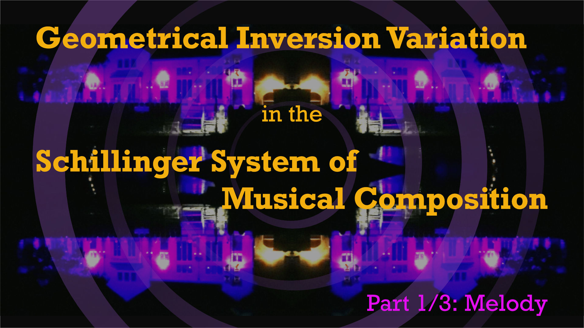 YouTube thumbnail for the the Geometrical Inversion Variation in the Schillinger System, Part 1: Melody video tutorial