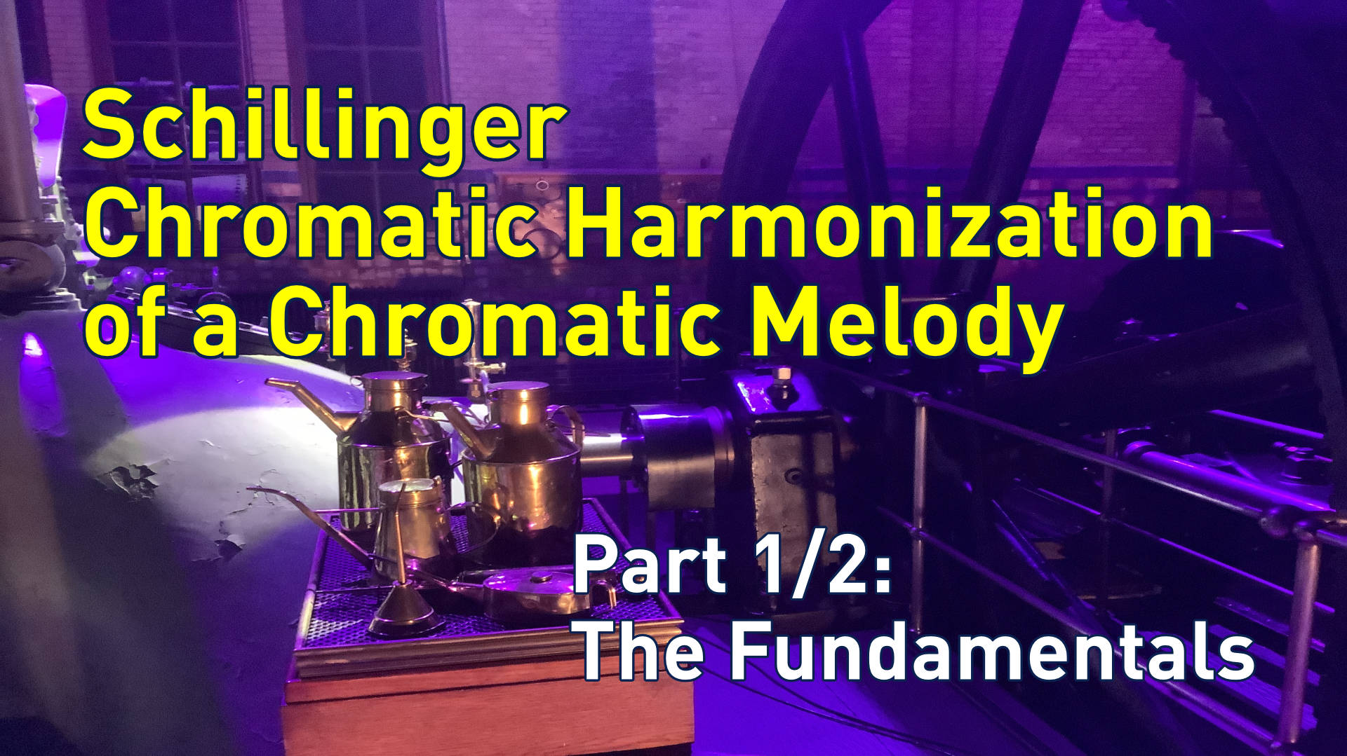 YouTube thumbnail for the Schillinger Chromatic Harmonization of a Chromatic Melody Part 1 video tutorial