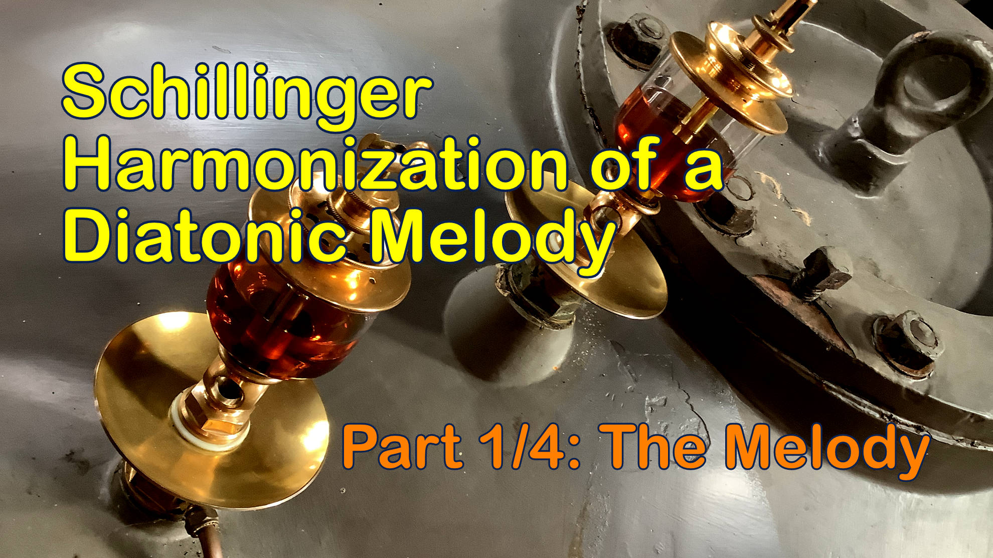 YouTube thumbnail for the Schillinger Harmonization of a Diatonic Melody Part 1 video tutorial