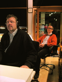 Vellu Halkosalmi and Gert Jan den Dolder in the MCO control room