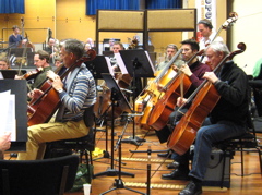Bastiaan van der Werf, cello (voorgrond, links)
